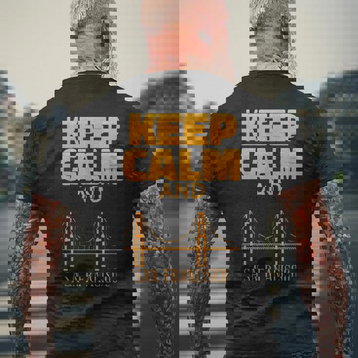 アーキテクチャ サンフランシスコ オーナメント ブリッジ かわいいサンフランシスコ メンズTシャツ バックプリント 高齢者への贈り物