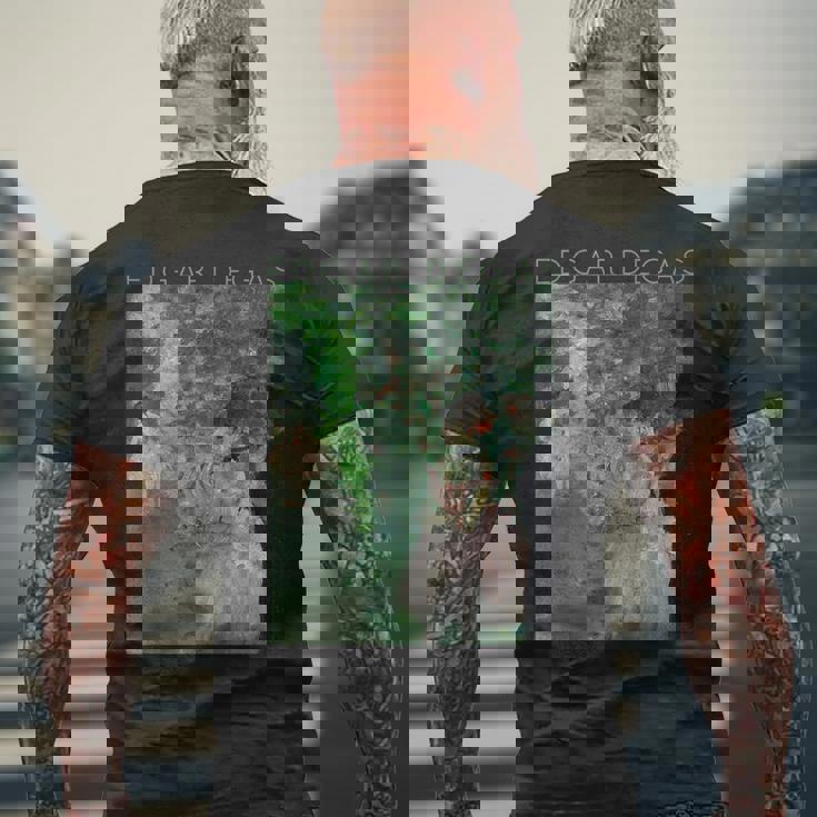 アーティストやバレリーナのための舞台裏エドガー・ドガ・ダンサーズ メンズTシャツ バックプリント 高齢者への贈り物