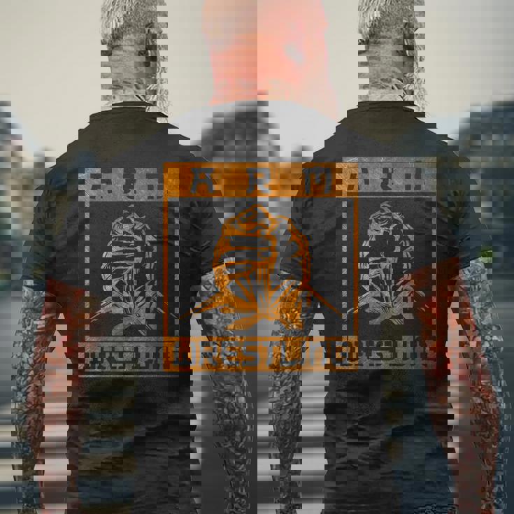 アームレスル アームレスリング アームレスリング メンズTシャツ バックプリント 高齢者への贈り物