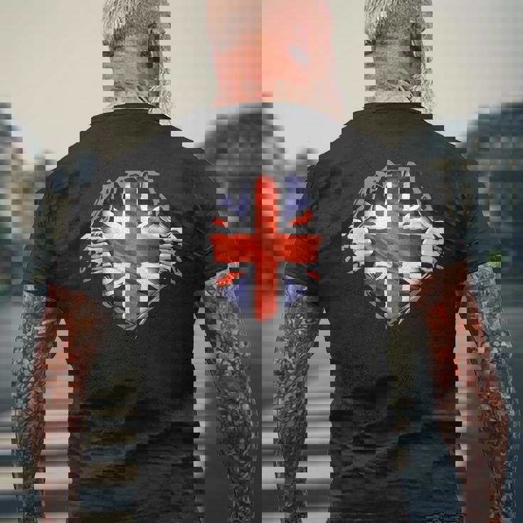 イギリス 愛国心 イギリス国旗 ユニオンジャック イギリス帝国 メンズTシャツ バックプリント 高齢者への贈り物