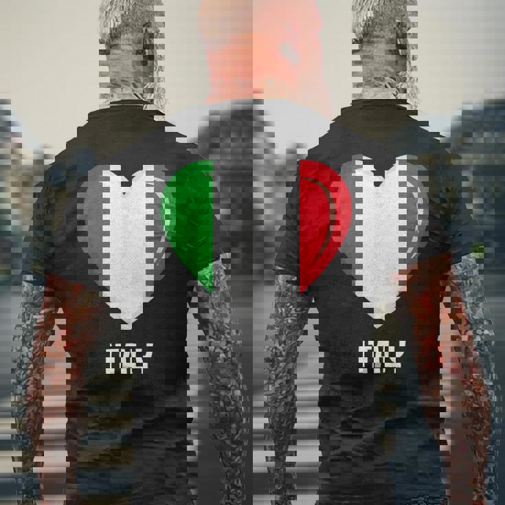 イタリア国旗シャツ メンズTシャツ バックプリント 高齢者への贈り物