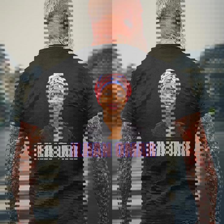 イルハン・オマール メンズTシャツ バックプリント 高齢者への贈り物