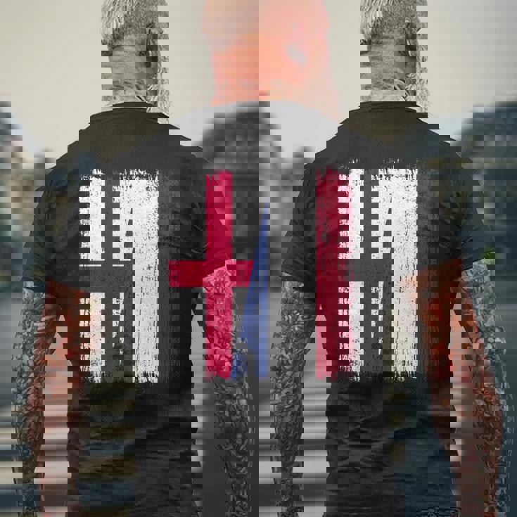 イングランド オランダ ハーフフラッグ イングリッシュ オランダ遺産 長袖tシャツ メンズTシャツ バックプリント 高齢者への贈り物