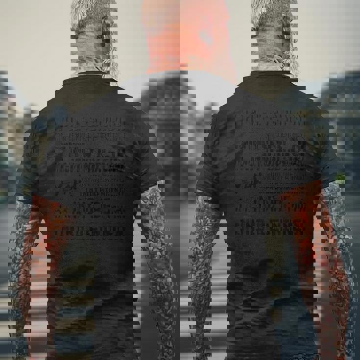 インディ・ベニンギング・ミーム メンズTシャツ バックプリント 高齢者への贈り物