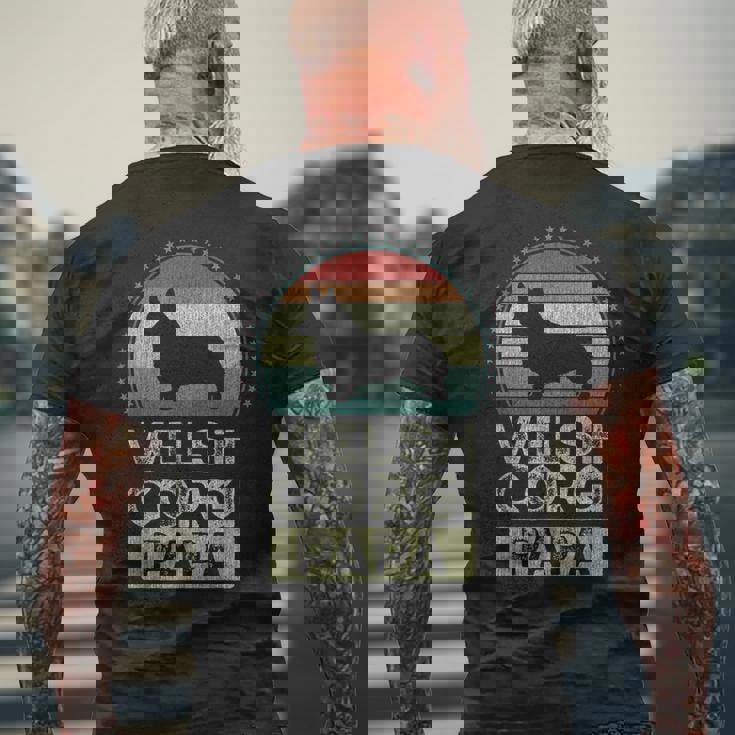 ウェルシュ・コーギー 父の日 メンズTシャツ バックプリント 高齢者への贈り物