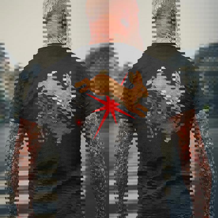 ウォーターシップ ダウン ウサギ テリアン Furrygoblincore Whimsigoth メンズTシャツ バックプリント 高齢者への贈り物