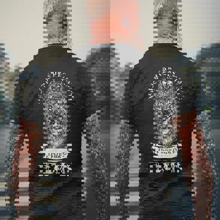 エドウィン ギフト名 ライオン メンズTシャツ バックプリント 高齢者への贈り物