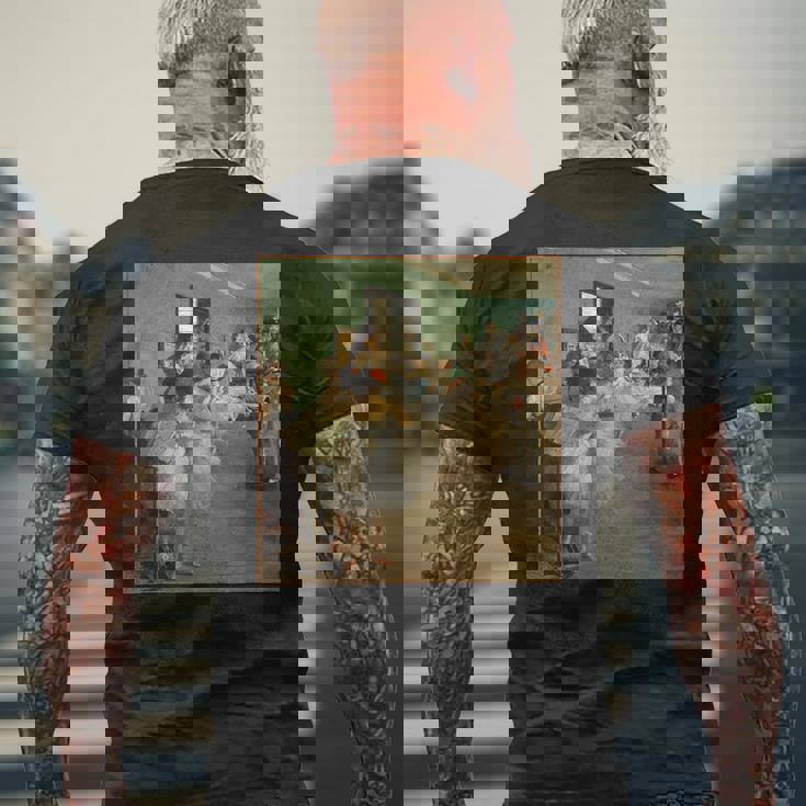 エドガー・ドガ ダンスクラス バレエ 印象派 アート メンズTシャツ バックプリント 高齢者への贈り物