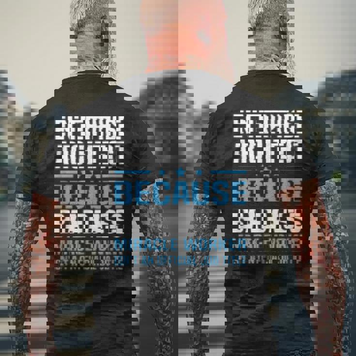 エンタープライズアーキテクトtシャツ メンズTシャツ バックプリント 高齢者への贈り物