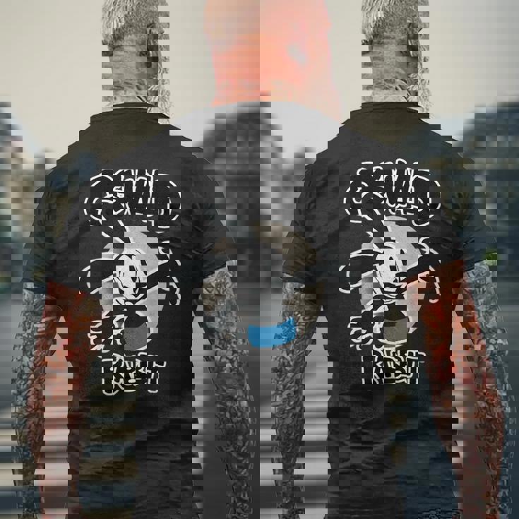 オズワルドラビット ヴィンテージ 漫画 バニー メンズTシャツ バックプリント 高齢者への贈り物