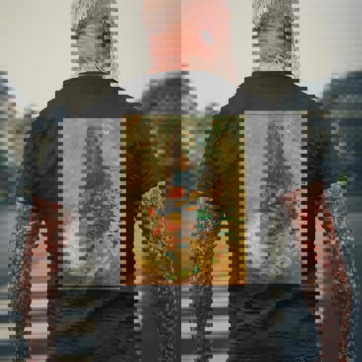 オディロン・ルドンによるミステリー メンズTシャツ バックプリント 高齢者への贈り物