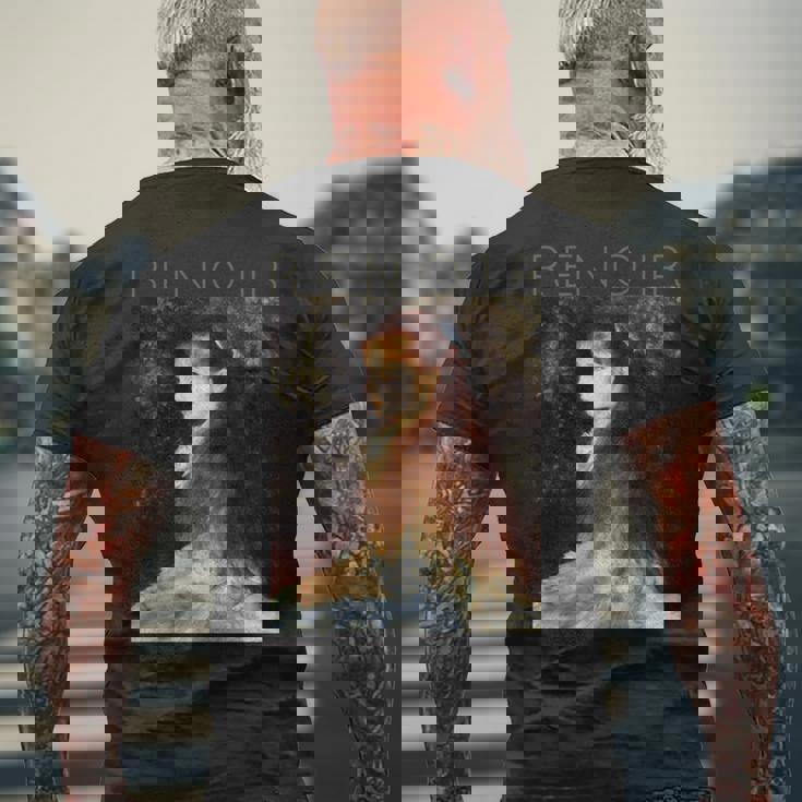 オーギュストルノワール-マドモアゼルダンヴェルの肖像 長袖tシャツ メンズTシャツ バックプリント 高齢者への贈り物