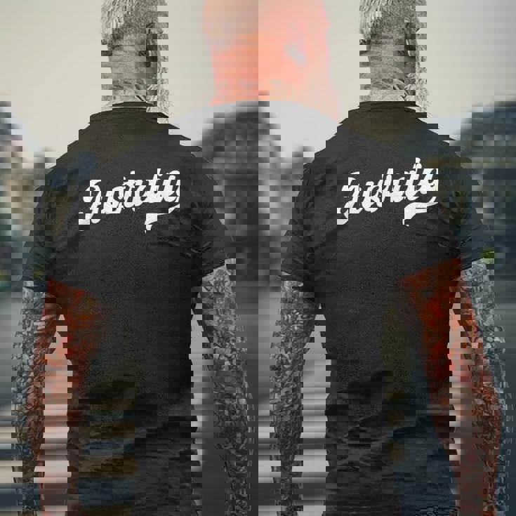 オーストラリア タイプセット ウェア ダウン アンダーラバー 誇り高きオーストラリア メンズTシャツ バックプリント 高齢者への贈り物