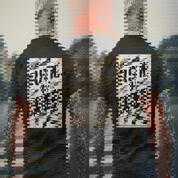 カスタム 理髪師ジャケット 理髪用品 理髪ツール 理髪師 メンズTシャツ バックプリント 高齢者への贈り物