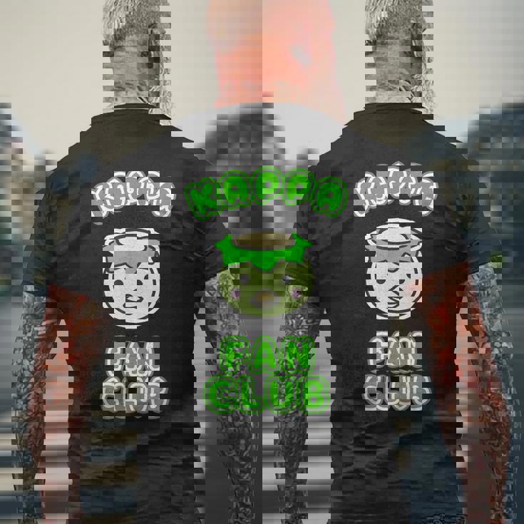 カッパ ファンクラブ かっぱくん 河童【ゆるフレンズ】ゆるかわいい キャラクター 面白い メンズTシャツ バックプリント 高齢者への贈り物