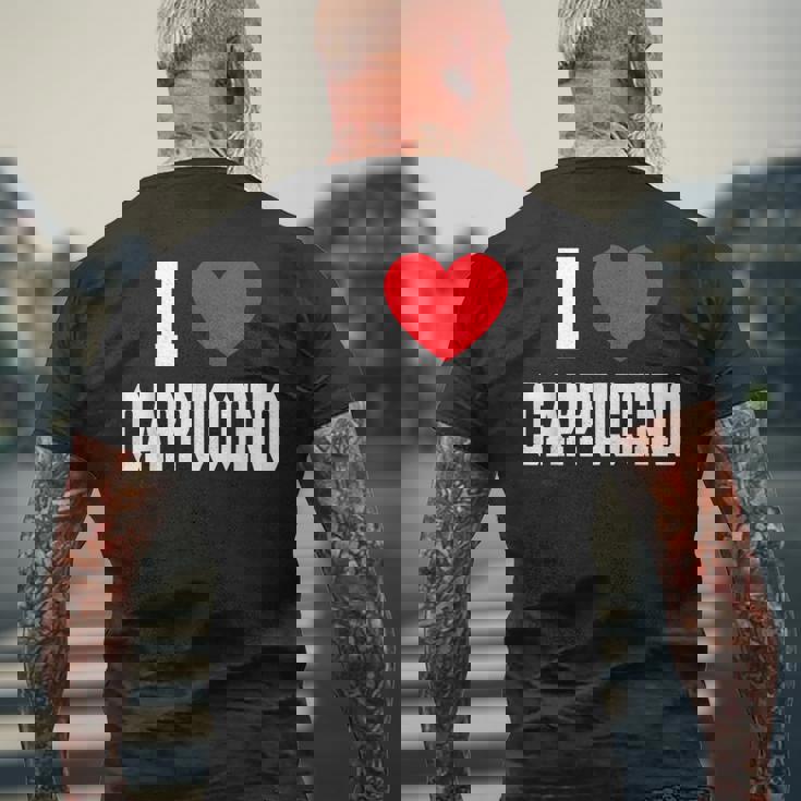 カプチーノ大好き メンズTシャツ バックプリント 高齢者への贈り物