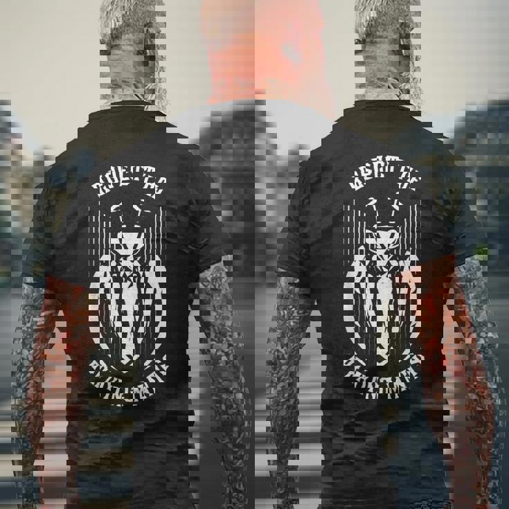 カマキリ 虫好き カマキリ 捕食昆虫 昆虫 メンズTシャツ バックプリント 高齢者への贈り物