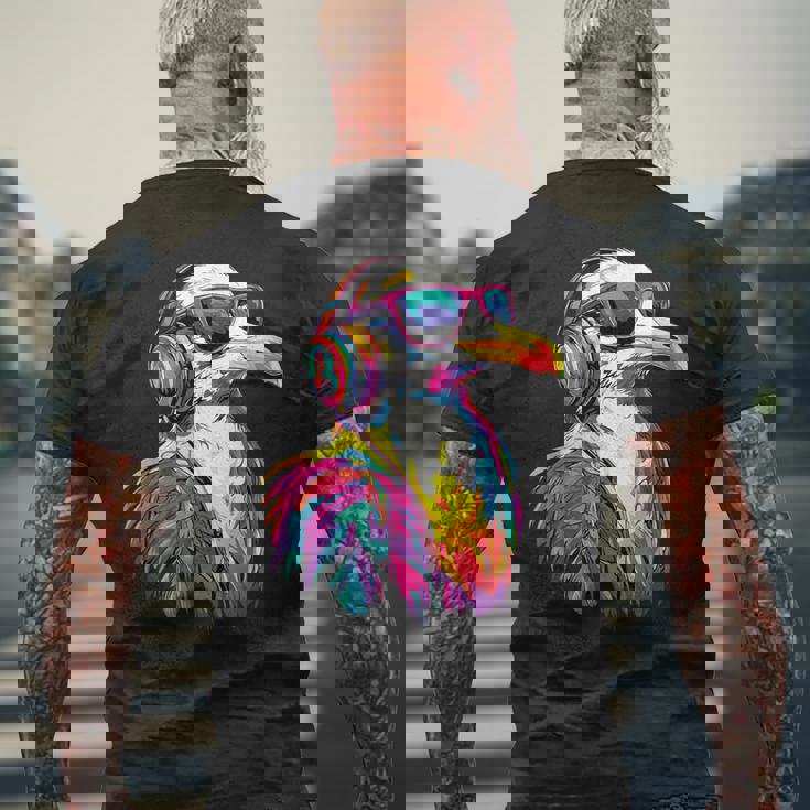 カモメ ビーチ 海 北海 バルト海 カモメ カモメ メンズTシャツ バックプリント 高齢者への贈り物