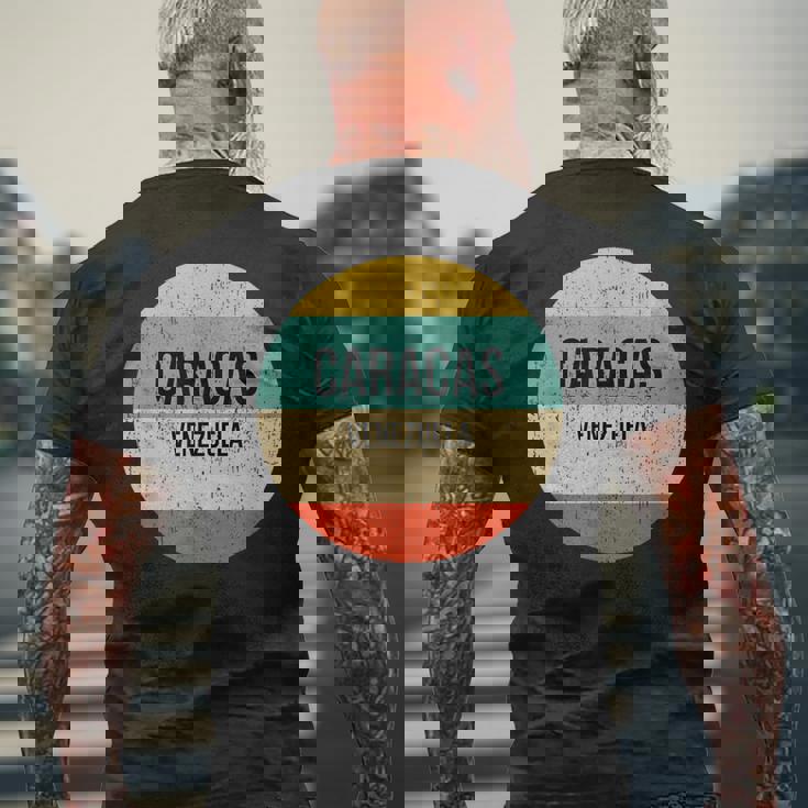 カラカス ベネズエラ メンズTシャツ バックプリント 高齢者への贈り物