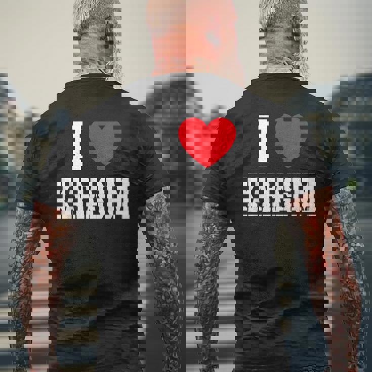 カラスミ大好き メンズTシャツ バックプリント 高齢者への贈り物