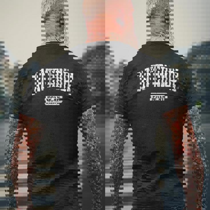 カンタベリー イングランド ヴィンテージ スポーツ デザイン 長袖tシャツ メンズTシャツ バックプリント 高齢者への贈り物