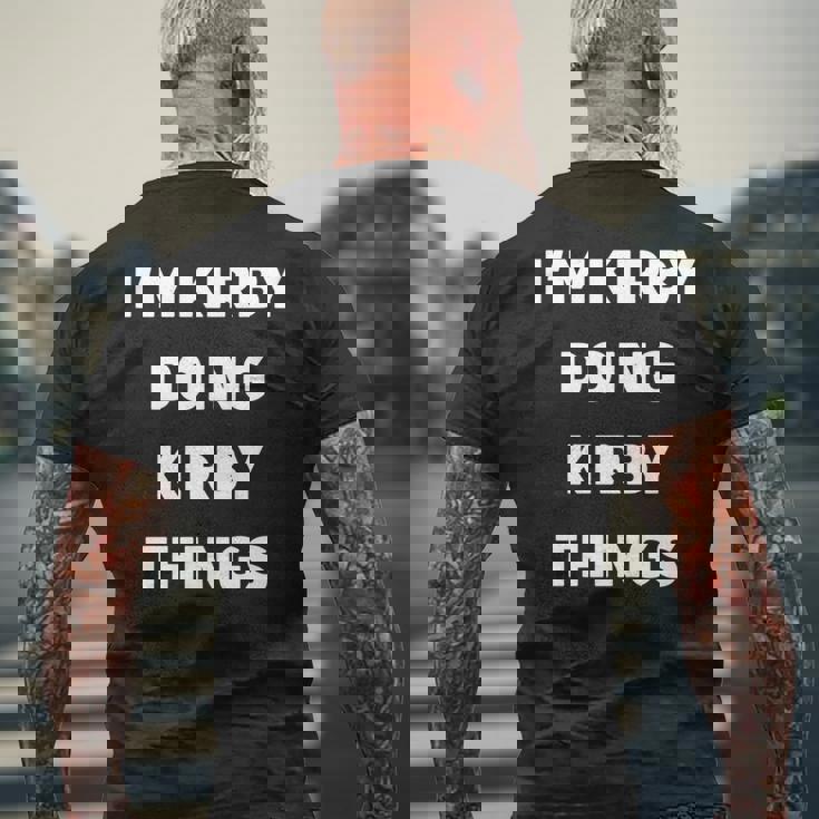 カービィのことをやってるカービィだよ 長袖tシャツ メンズTシャツ バックプリント 高齢者への贈り物