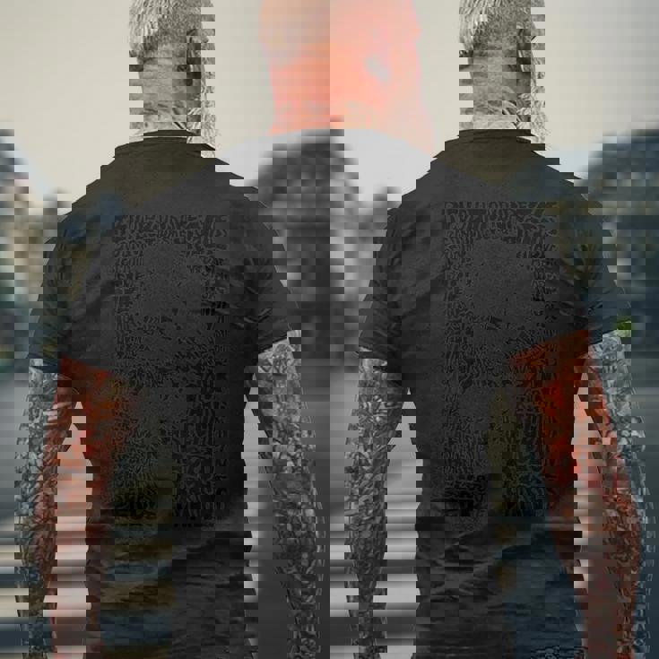 カールマルクステキストsovi8ヴィンテージプロパガンダ。 メンズTシャツ バックプリント 高齢者への贈り物