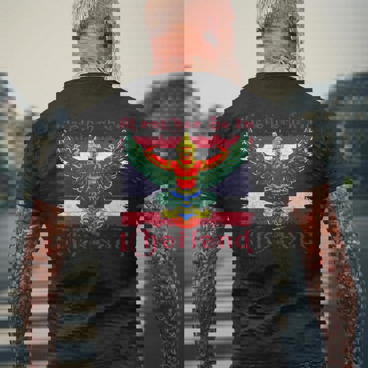 ガルーダ タイ タイ ジャカルタ 精神性 観光客 メンズTシャツ バックプリント 高齢者への贈り物