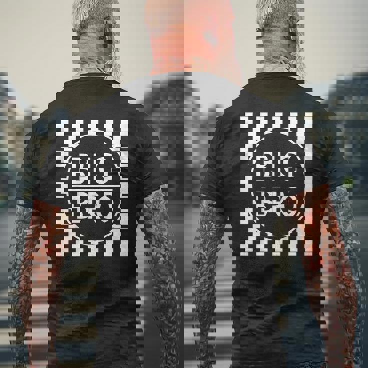 キッズ Big Brother シャツ 男の子 幼児 Big Bro アナウンスメント チェック メンズTシャツ バックプリント 高齢者への贈り物