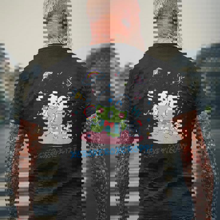 キッズ けろけろけろっぴ タンバリン メンズTシャツ バックプリント 高齢者への贈り物