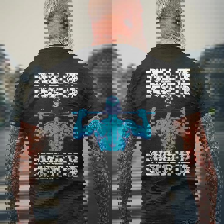 キャリステニクス ボディウェイトディップ プルアップバー カリステニック メンズTシャツ バックプリント 高齢者への贈り物