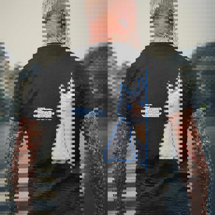 クリオネ『あそぶ？』【どうぶつ フレンズ】ポップ ゆるくて かわいい キャラ イラスト メンズTシャツ バックプリント 高齢者への贈り物