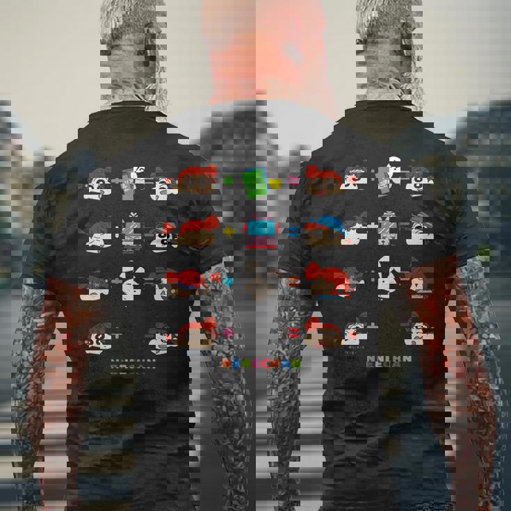 クレヨンしんちゃん 〇＋〇＝？ ネネちゃんver 長袖tシャツ メンズTシャツ バックプリント 高齢者への贈り物