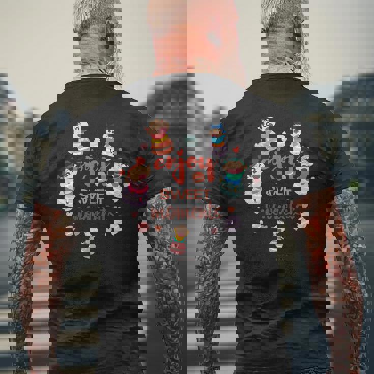 クレヨンしんちゃん かすかべ防衛隊とマカロンしんちゃんのティータイム 長袖tシャツ メンズTシャツ バックプリント 高齢者への贈り物