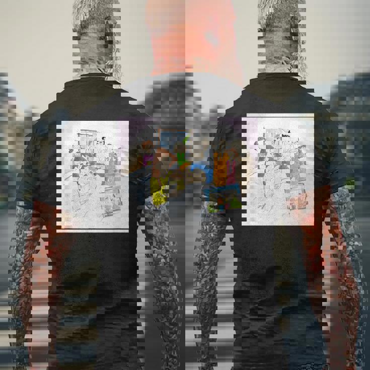 クレヨンしんちゃん しんちゃん誕生 メンズTシャツ バックプリント 高齢者への贈り物