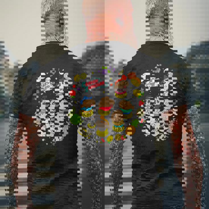 クレヨンしんちゃん フルーツいっぱい！デザートタイム メンズTシャツ バックプリント 高齢者への贈り物