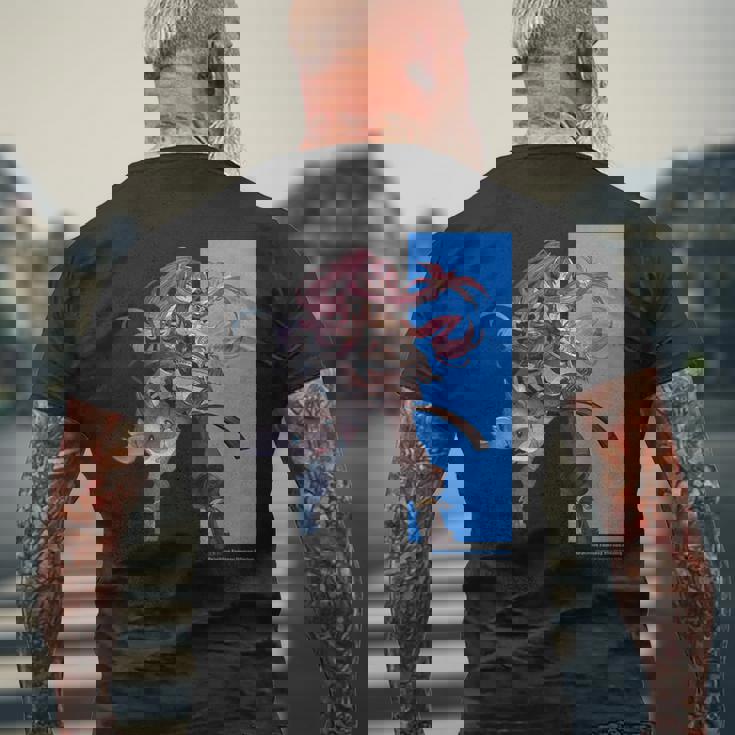 グランブルーファンタジーヴァーサス -ライジング- メグ メンズTシャツ バックプリント 高齢者への贈り物