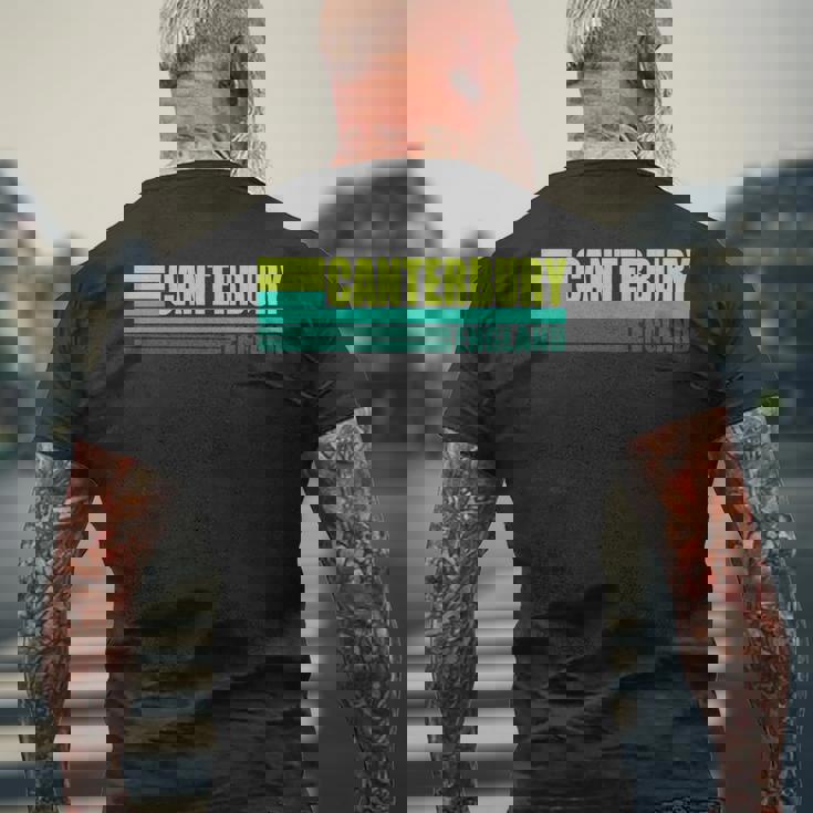 グリーン レトロ ヴィンテージ カンタベリー シティ ビレッジ イングランド Uk 長袖tシャツ メンズTシャツ バックプリント 高齢者への贈り物