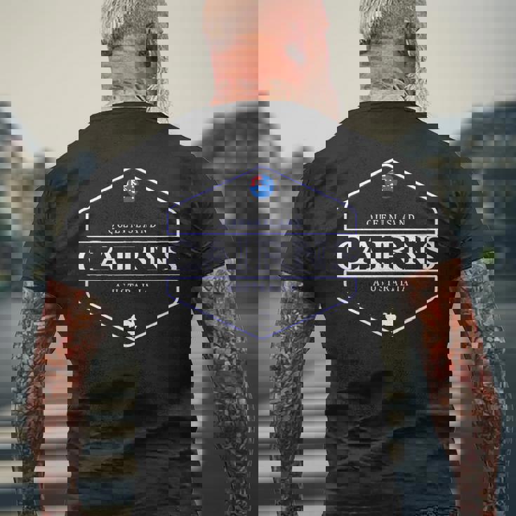 ケアンズ オーストラリア ケアンズ クイーンズランド オーストラリア メンズTシャツ バックプリント 高齢者への贈り物