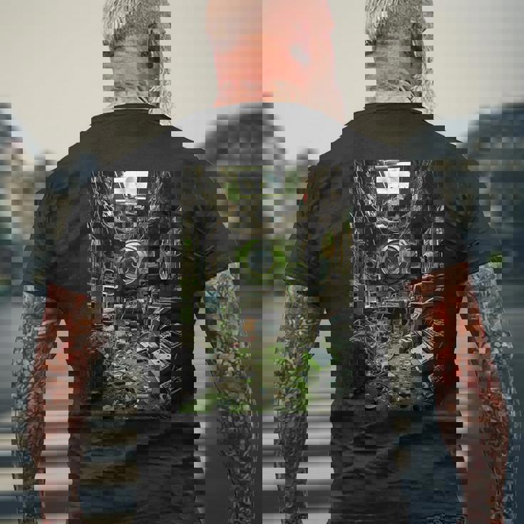 ゲームルームウィアードコアスペーシャスドリームコア メンズTシャツ バックプリント 高齢者への贈り物