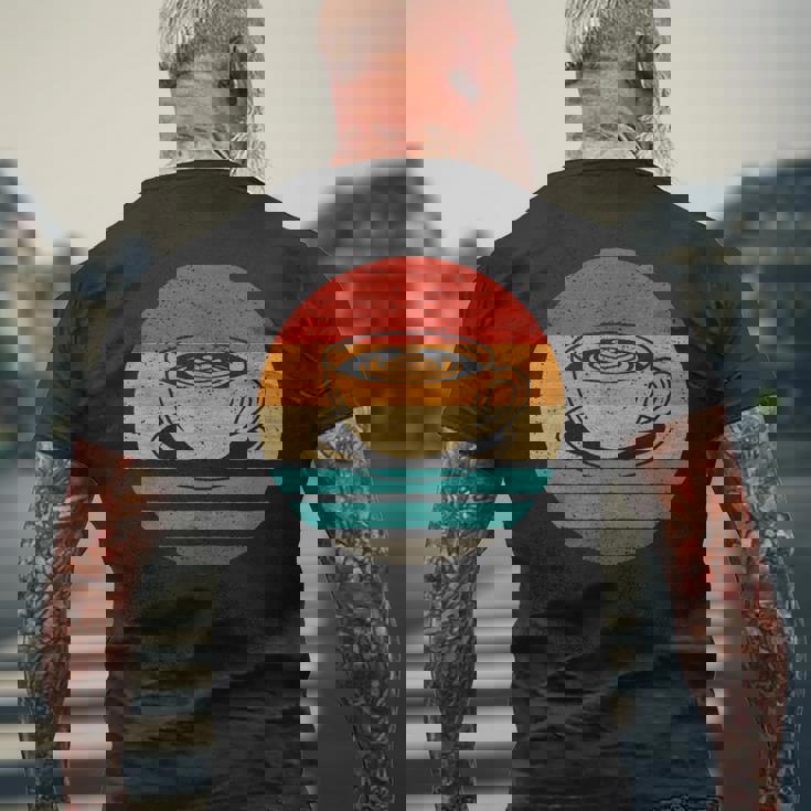 コーヒー レトロスタイル ビンテージ メンズTシャツ バックプリント 高齢者への贈り物