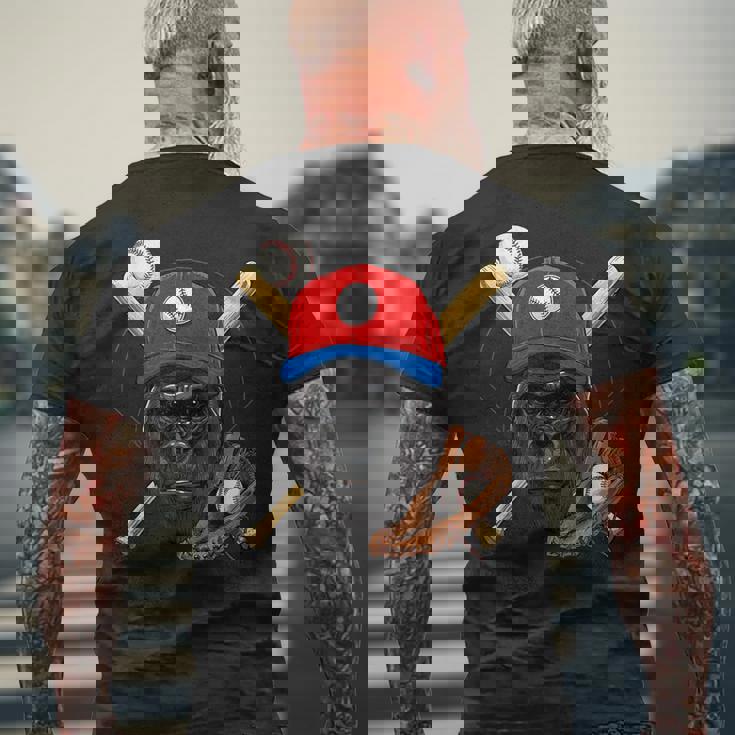 ゴリラ野球 ゴリララバーズ 野球選手 メンズTシャツ バックプリント 高齢者への贈り物