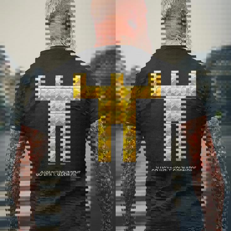 ゴールドライタン F メンズTシャツ バックプリント 高齢者への贈り物