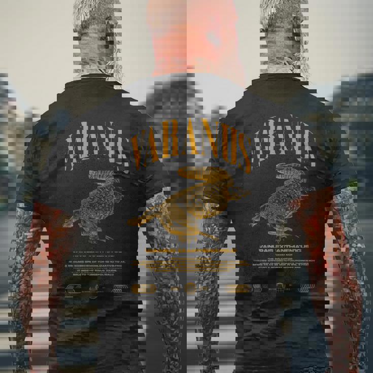 サバンナモニターモダンストリートウェアの爬虫類のキーパー 長袖tシャツ メンズTシャツ バックプリント 高齢者への贈り物