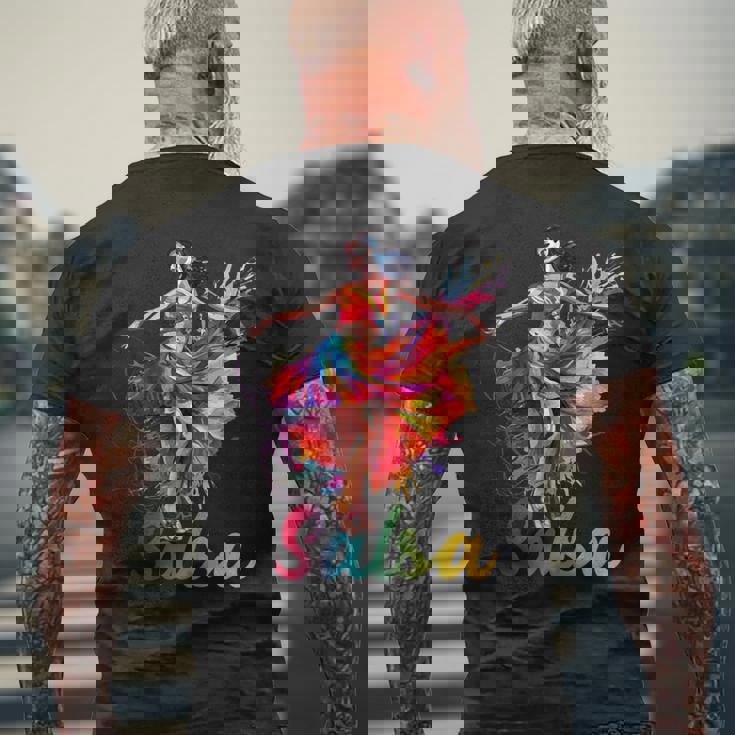 サルサダンス キューバダンス キューババカンス メンズTシャツ バックプリント 高齢者への贈り物