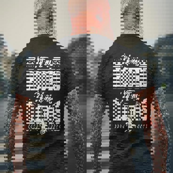 サーカスティック・ノット・マイ・ロデオノット・マイ・クラウンズ・ホース 長袖tシャツ メンズTシャツ バックプリント 高齢者への贈り物