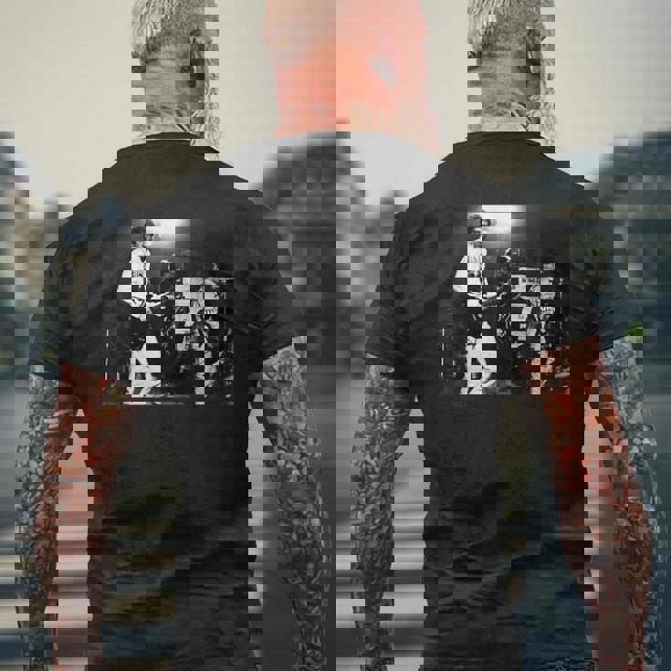 ザ・クラッシュ・アイ・ファイト・ザ・ロー・ホワイト・ライオット・ツアー メンズTシャツ バックプリント 高齢者への贈り物