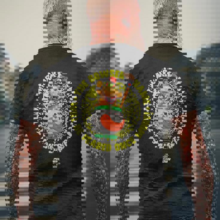 ザ・スーパーマリオギャラクシー・ムービー Bowser Jr Feared メンズTシャツ バックプリント 高齢者への贈り物