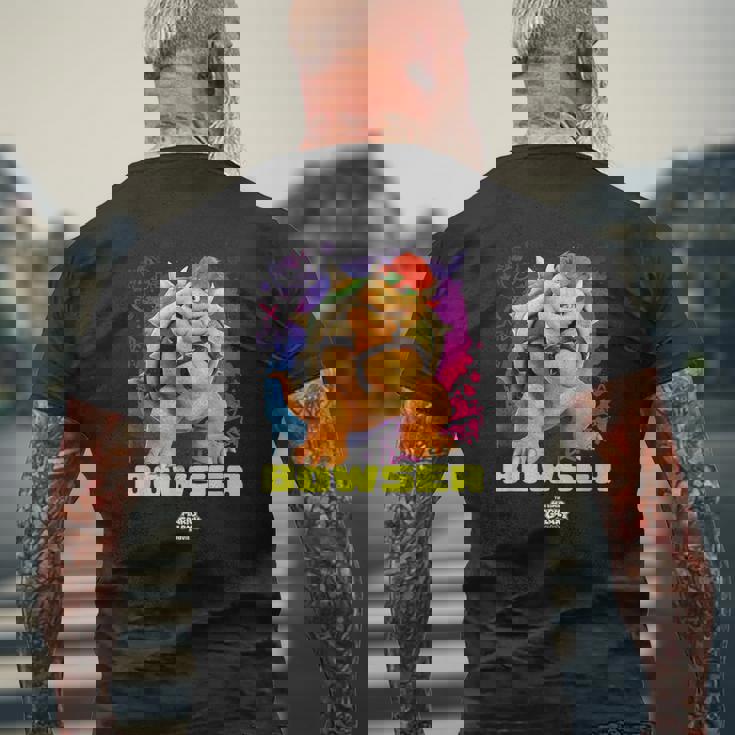 ザ・スーパーマリオギャラクシー・ムービー Cool Bowser メンズTシャツ バックプリント 高齢者への贈り物