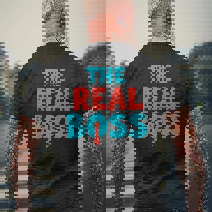 ザ・リアル・ボス メンズTシャツ バックプリント 高齢者への贈り物